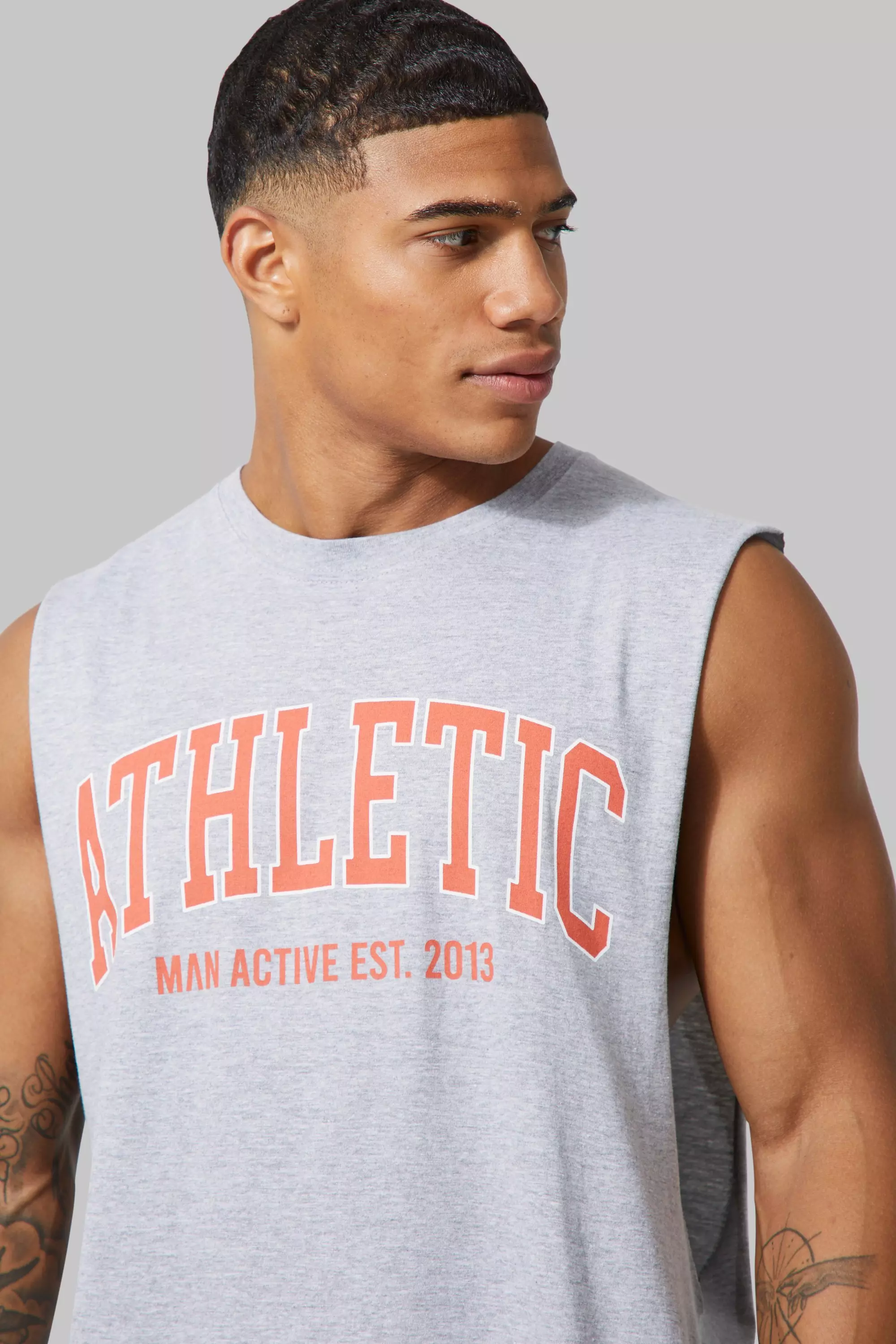 Athletic clearance cut tank